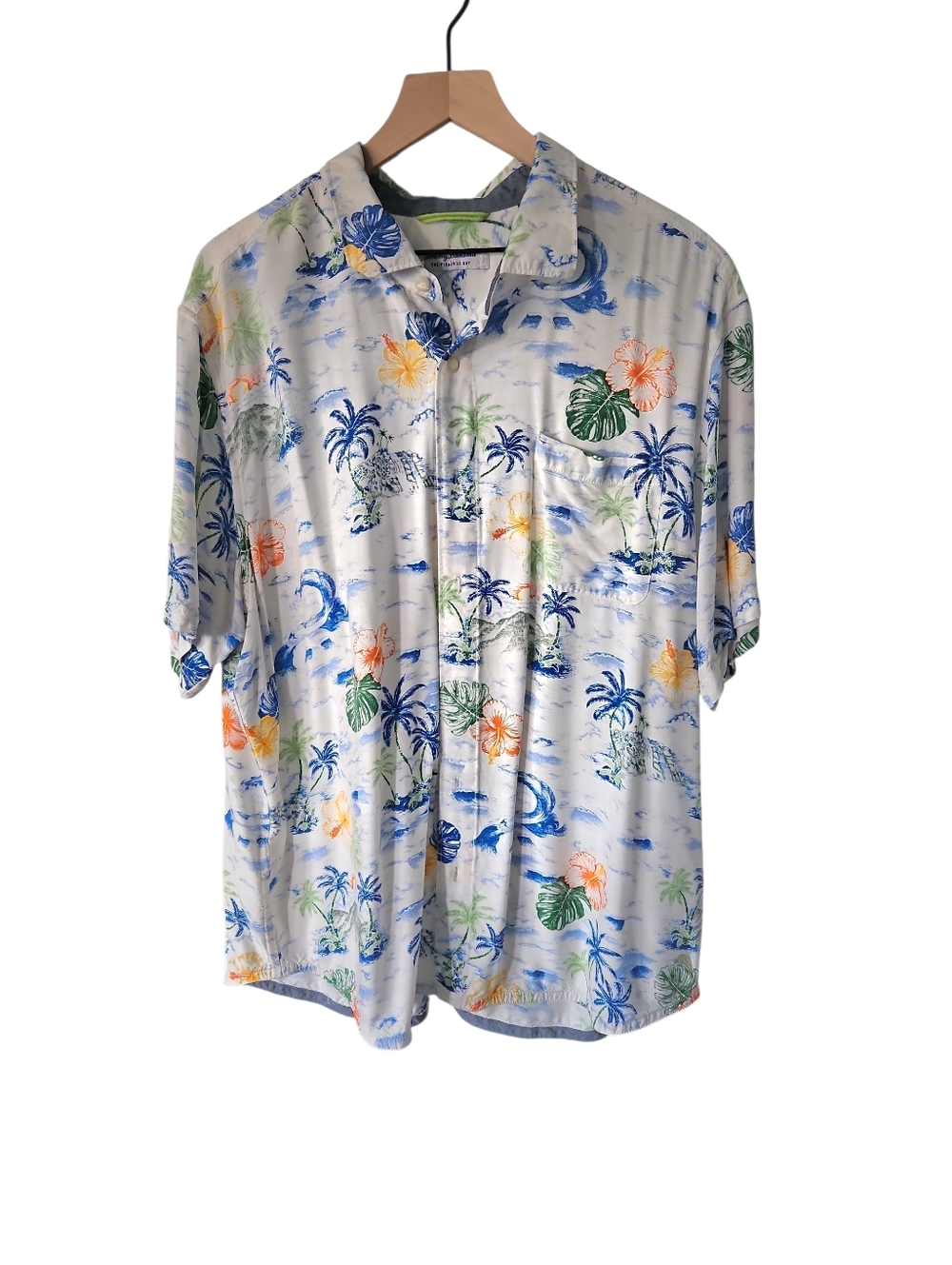 Tommy Bahama White Tropical Floral VeraCruz Cay Button-Down Shirt 2XLT